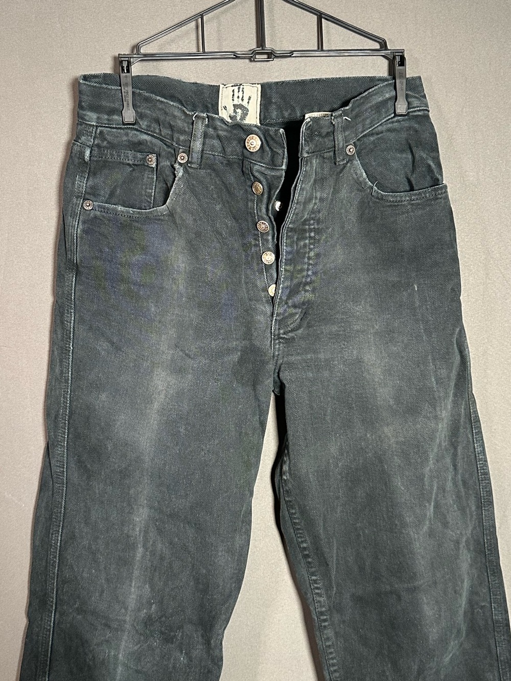 Jean Paul Gaultier Men's Black Straight Denim Jeans Vintage - Picture 11 of 15